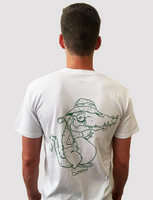Signature Club Appeal Golf Logo Tee In White/Green