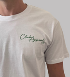 Signature Club Appeal Golf Logo Tee In White/Green