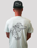 Signature Club Appeal Golf Logo Tee in Seafoam/Black