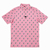 Alligator Print Golf Polo