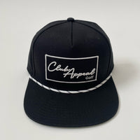 Signature Box Logo Flat Brim SnapBack Rope hat