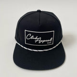 Signature Box Logo Flat Brim SnapBack Rope hat
