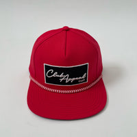 Signature Box Logo Flat Brim SnapBack Rope hat